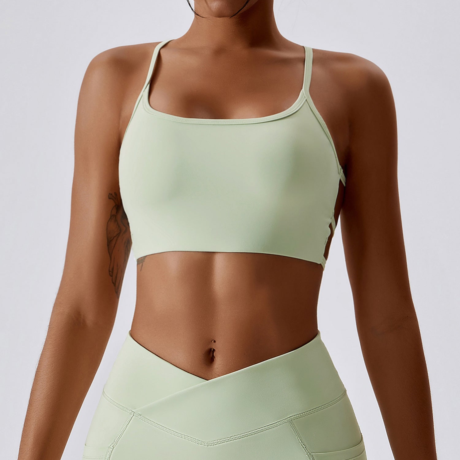 Quick-drying breathable nude sports bra