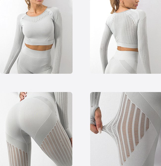 Hollow-out breathable sports sets