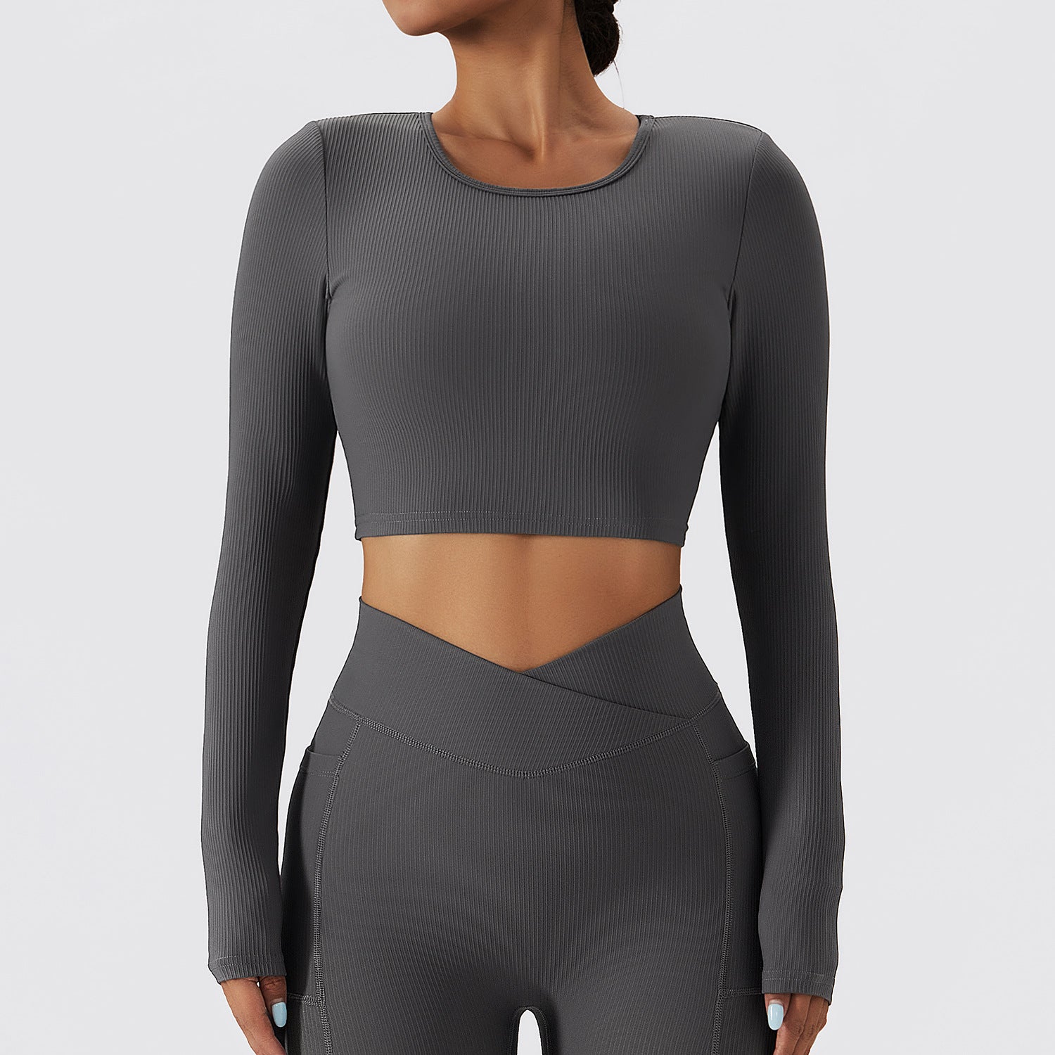 Threaded cutout quick-drying sports top