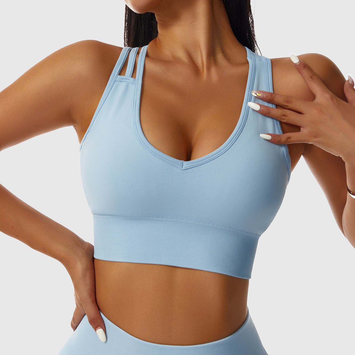 Seamless fashion comfy sports bra