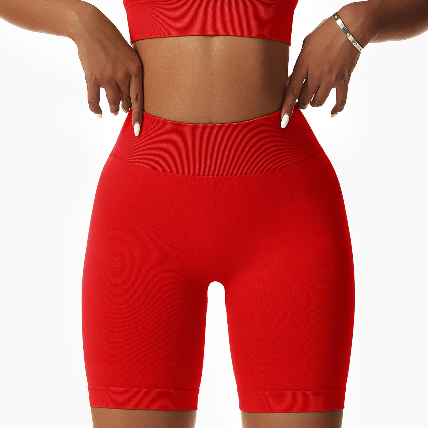 Seamless butt lift workout shorts