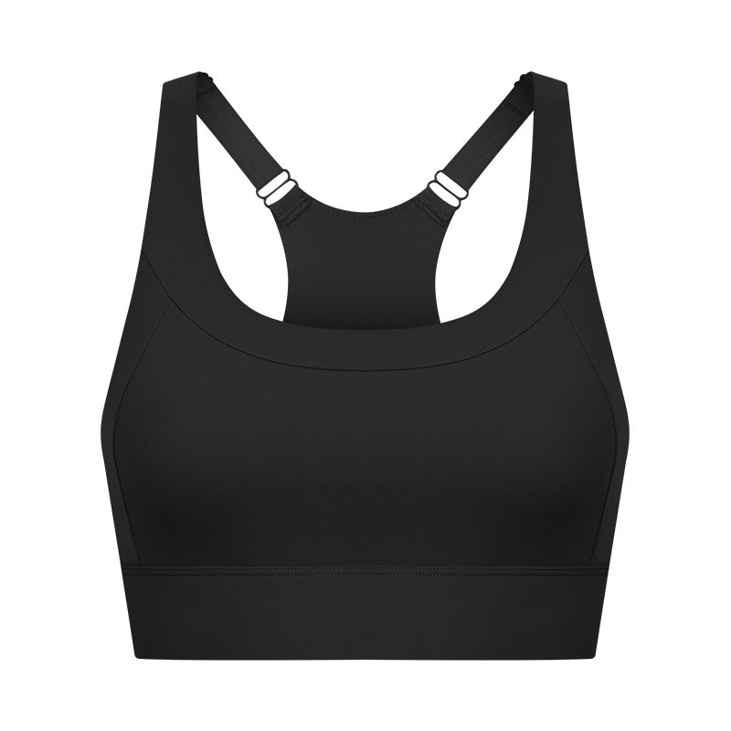 adjustable high-support sports bra
